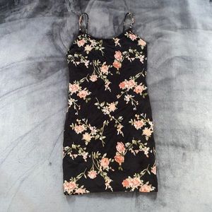 Forever 21 Floral Dress Thin Strips Back Opening